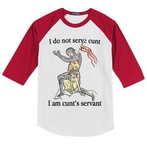 I Do Not Serve Cunt I Am CuntS Servant Kids Colorblock Raglan Jersey