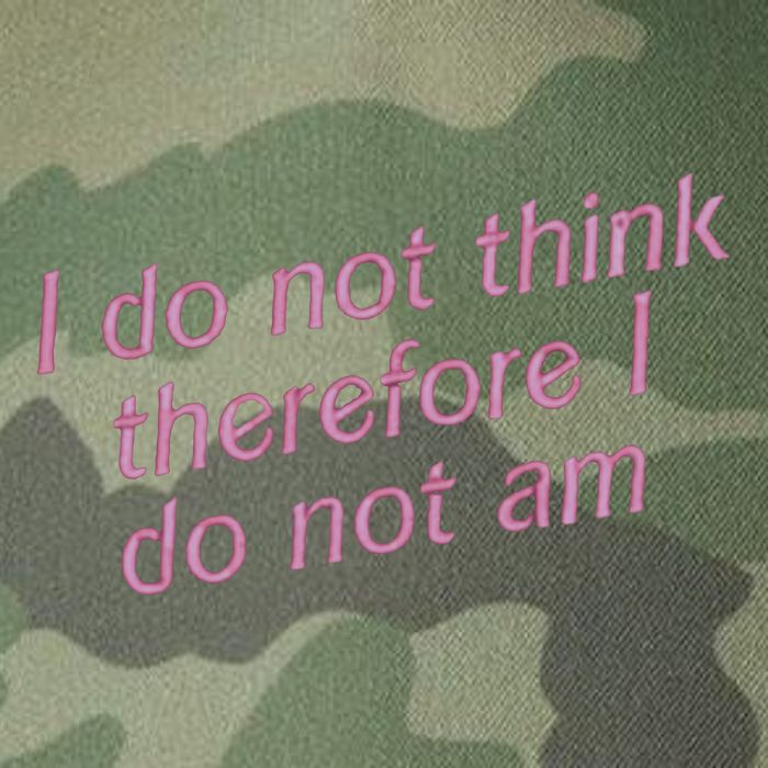 I Do Not Think Therefore I Do Not Am Legacy Tie Dye Trucker Hat