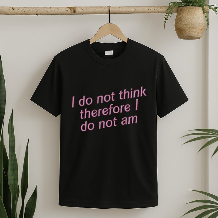 I Do Not Think Therefore I Do Not Am T-Shirt