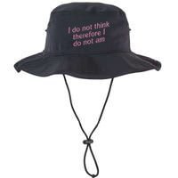 I Do Not Think Therefore I Do Not Am Bucket Hat