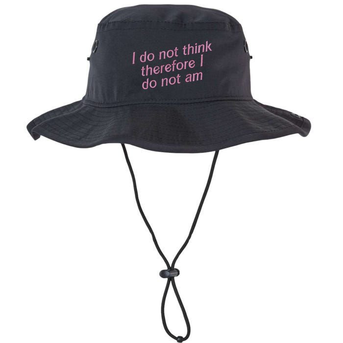I Do Not Think Therefore I Do Not Am Bucket Hat