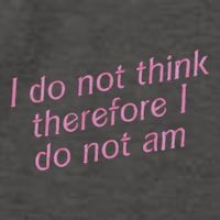 I Do Not Think Therefore I Do Not Am Vector Backpack