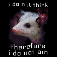 I Do Not Think Therefore I Do Not Am Possum 16 in Basic Backpack