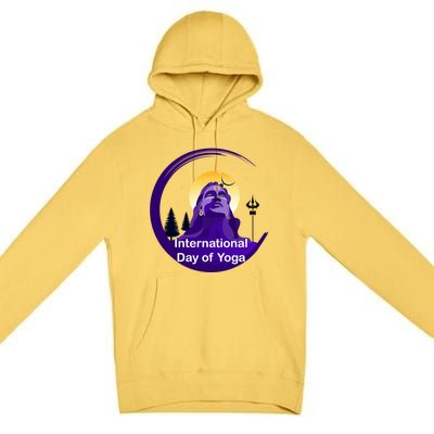 International Day Of Yoga / World Tyogatag Shiva Promise Cool Gift Premium Pullover Hoodie