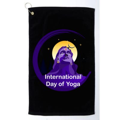 International Day Of Yoga / World Tyogatag Shiva Promise Cool Gift Platinum Collection Golf Towel