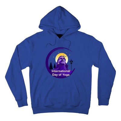 International Day Of Yoga / World Tyogatag Shiva Promise Cool Gift Hoodie