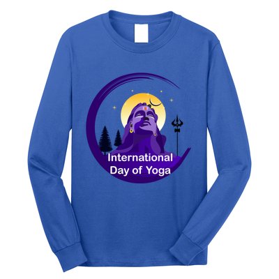 International Day Of Yoga / World Tyogatag Shiva Promise Cool Gift Long Sleeve Shirt