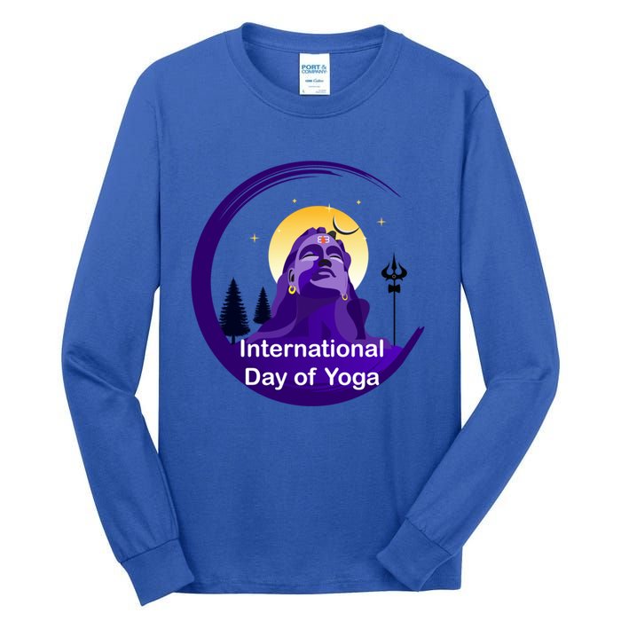 International Day Of Yoga / World Tyogatag Shiva Promise Cool Gift Tall Long Sleeve T-Shirt