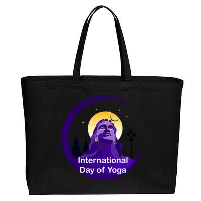 International Day Of Yoga / World Tyogatag Shiva Promise Cool Gift Cotton Canvas Jumbo Tote