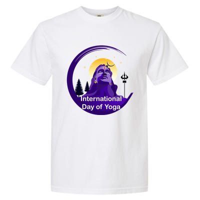 International Day Of Yoga / World Tyogatag Shiva Promise Cool Gift Garment-Dyed Heavyweight T-Shirt