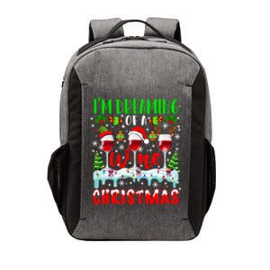 IM Dreaming Of Wine Xmas Santa Elf Reindeer Wine Ing Funny Gift Vector Backpack