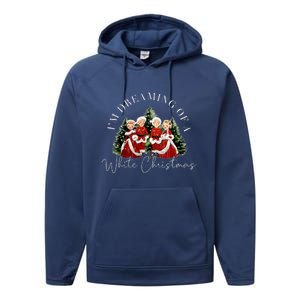 IM Dreaming Of A Sand ChristmasFunny ChristmasChristmas Gift Christmas In Ju Performance Fleece Hoodie