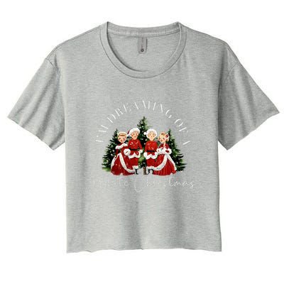 IM Dreaming Of A Sand ChristmasFunny ChristmasChristmas Gift Christmas In Ju Women's Crop Top Tee