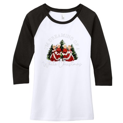 IM Dreaming Of A Sand ChristmasFunny ChristmasChristmas Gift Christmas In Ju Women's Tri-Blend 3/4-Sleeve Raglan Shirt