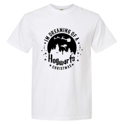 I’m Dreaming Of A Hogwarts Christmas Wizard Christmas Funny Garment-Dyed Heavyweight T-Shirt