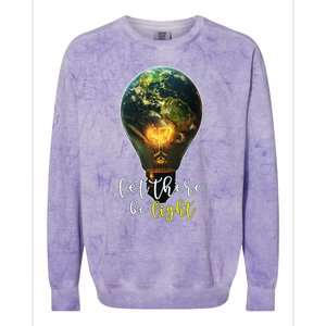 International Day Of Light Global Enlightent Gift Colorblast Crewneck Sweatshirt