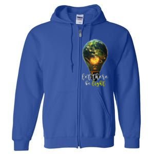 International Day Of Light Global Enlightent Gift Full Zip Hoodie