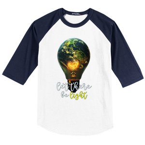 International Day Of Light Global Enlightent Gift Baseball Sleeve Shirt