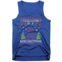 I'm Dreaming Of A Wine Christmas Ugly Xmas Sweater Gift Tank Top