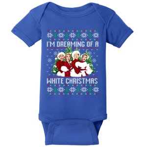 IM Dreaming Of A White Christmas Xmas Movie Pajamas Sisters Gift Baby Bodysuit