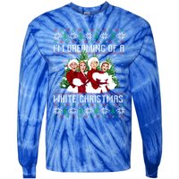 IM Dreaming Of A White Christmas Xmas Movie Pajamas Sisters Gift Tie-Dye Long Sleeve Shirt