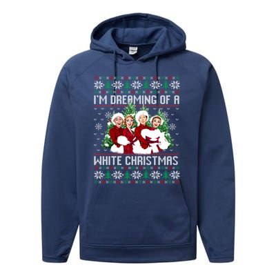 IM Dreaming Of A White Christmas Xmas Movie Pajamas Sisters Gift Performance Fleece Hoodie