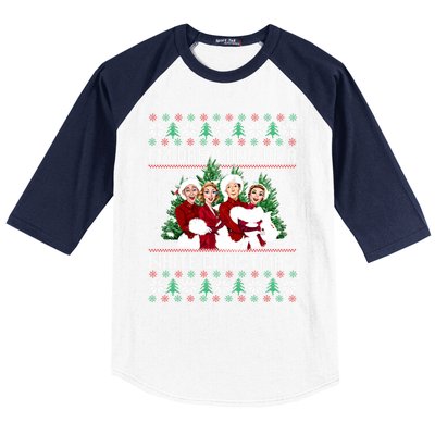 IM Dreaming Of A White Christmas Xmas Movie Pajamas Sisters Gift Baseball Sleeve Shirt