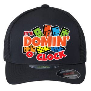 Its Domin O Clock | Domino Game Player | Dominoes Flexfit Unipanel Trucker Cap