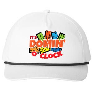 Its Domin O Clock | Domino Game Player | Dominoes Snapback Five-Panel Rope Hat