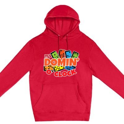 Its Domin O Clock | Domino Game Player | Dominoes Premium Pullover Hoodie