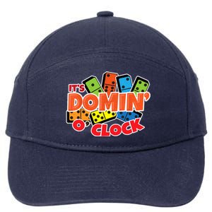 Its Domin O Clock | Domino Game Player | Dominoes 7-Panel Snapback Hat