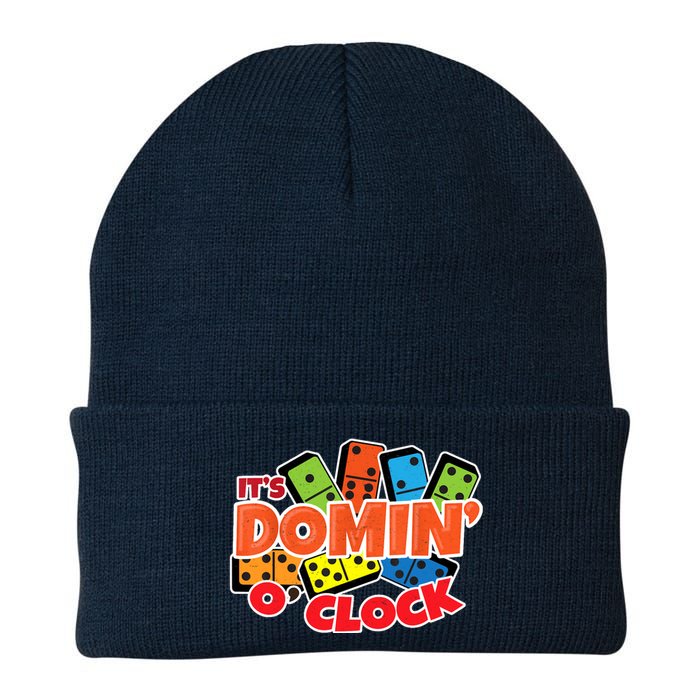 Its Domin O Clock | Domino Game Player | Dominoes Knit Cap Winter Beanie