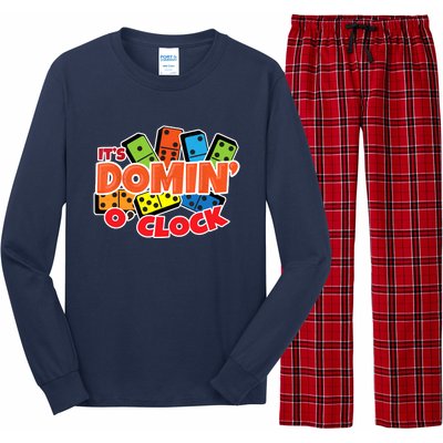 Its Domin O Clock | Domino Game Player | Dominoes Long Sleeve Pajama Set