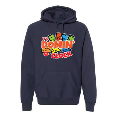 Its Domin O Clock | Domino Game Player | Dominoes Premium Hoodie