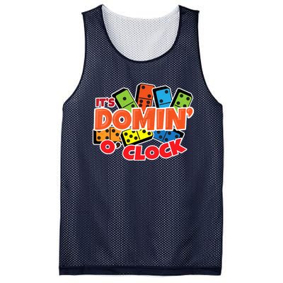 Its Domin O Clock | Domino Game Player | Dominoes Mesh Reversible Basketball Jersey Tank