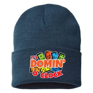 Its Domin O Clock | Domino Game Player | Dominoes Sustainable Knit Beanie