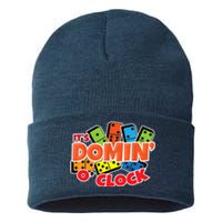 Its Domin O Clock | Domino Game Player | Dominoes Sustainable Knit Beanie