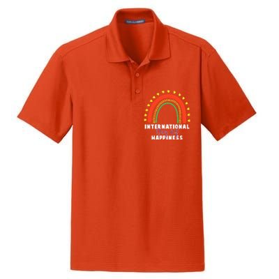 International Day Of Happiness 20 March Gift Dry Zone Grid Polo