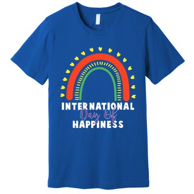 International Day Of Happiness 20 March Gift Premium T-Shirt