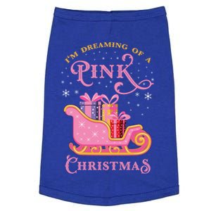 IM Dreaming Of A Pink Christmas Flamingo Santa Tropical Gift Doggie Tank