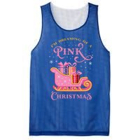 IM Dreaming Of A Pink Christmas Flamingo Santa Tropical Gift Mesh Reversible Basketball Jersey Tank