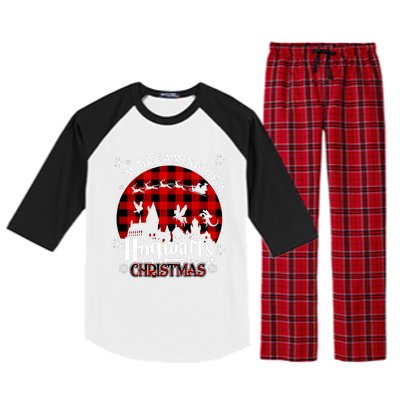 I'm Dreaming Of A Hogwarts Xmas Hogwart Raglan Sleeve Pajama Set