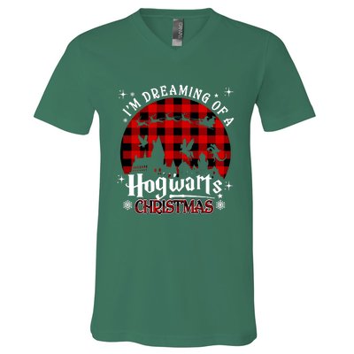 I'm Dreaming Of A Hogwarts Xmas Hogwart V-Neck T-Shirt