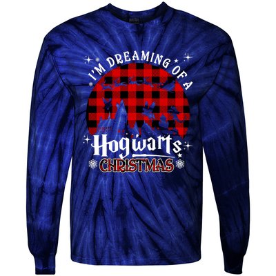 I'm Dreaming Of A Hogwarts Xmas Hogwart Tie-Dye Long Sleeve Shirt