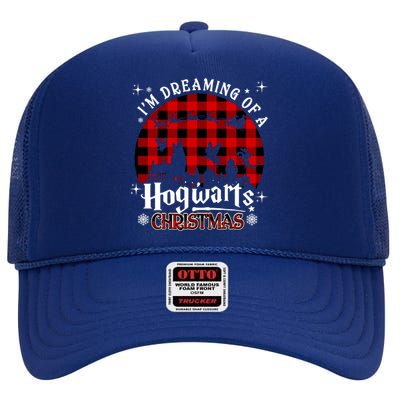 I'm Dreaming Of A Hogwarts Xmas Hogwart High Crown Mesh Back Trucker Hat