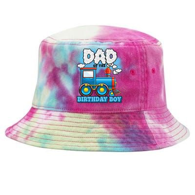 IM Dad Of The Birthday Boy Train Birthday Tie-Dyed Bucket Hat