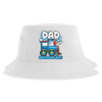 IM Dad Of The Birthday Boy Train Birthday Sustainable Bucket Hat