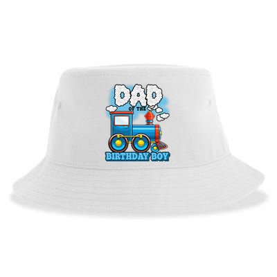 IM Dad Of The Birthday Boy Train Birthday Sustainable Bucket Hat