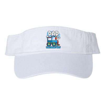 IM Dad Of The Birthday Boy Train Birthday Valucap Bio-Washed Visor