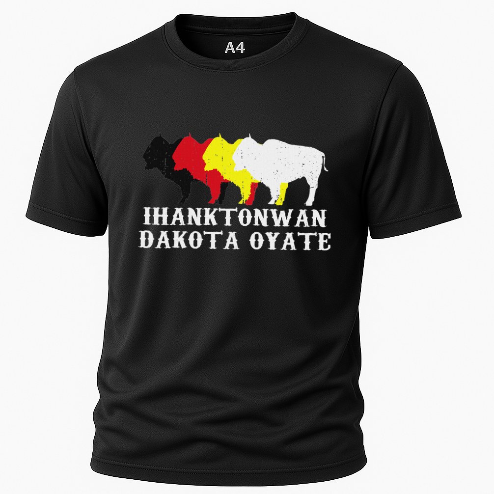 Ihanktonwan Dakota Oyate Yankton Sioux Medicine Wheel Cooling Performance Crew T-Shirt